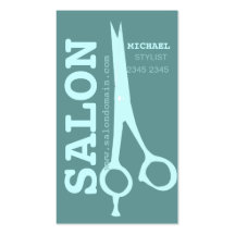 Bold Modern Scissors Business Card Template