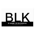 bold monograms business card