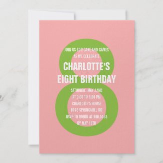 Bold Number Birthday Party Invitation