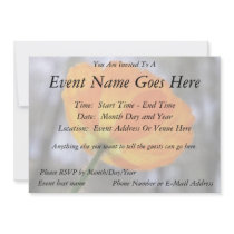 Bold Orange Iceland Poppy Invitations