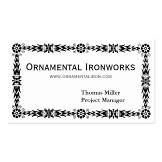 Decorative Border Business Cards &amp; Templates | Zazzle
