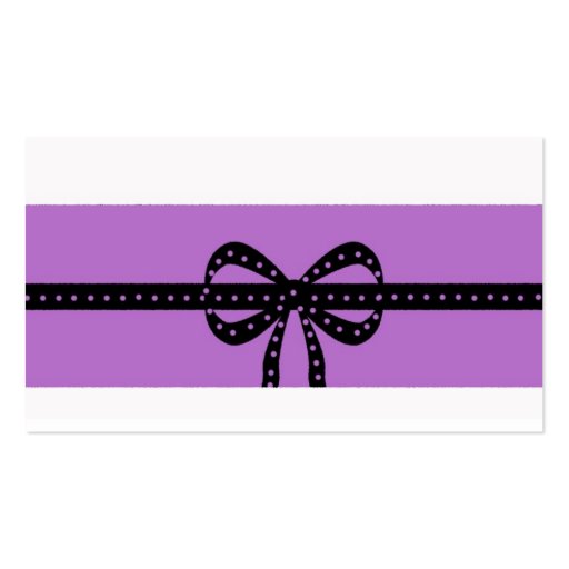 bold purple business card template (back side)