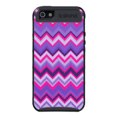Bold Purple Pink Tribal Chevron Purple Girly Gifts Cover For iPhone 5