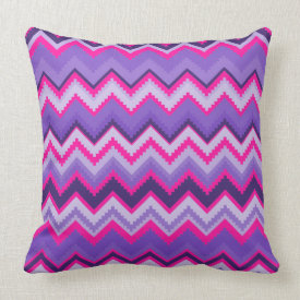 Bold Purple Pink Tribal Chevron Purple Girly Gifts Pillows