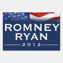 Bold ROMNEY/RYAN 2012 Yard Sign