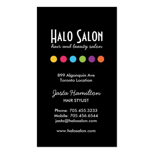 Bold Salon Appointment Card - Click Customize it! Business Cards