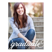 BOLD SCRIPT 2 | GRADUATION INVITATION POST CARDS