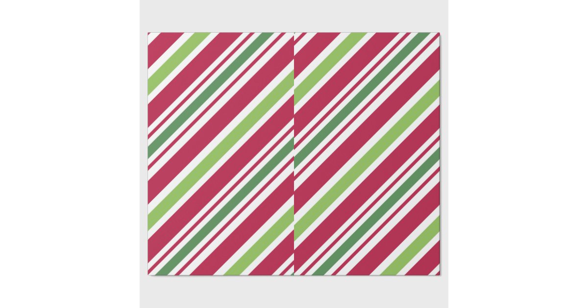Bold Stripe Christmas Wrapping Paper Zazzle