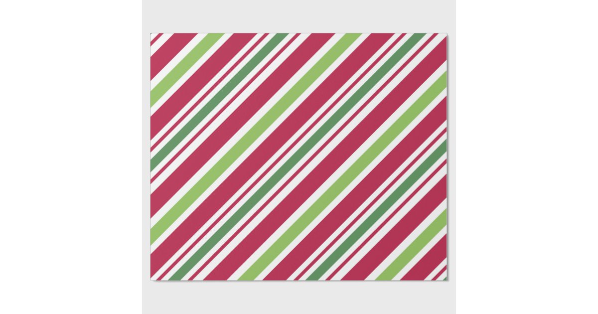 Bold Stripe Christmas Wrapping Paper Zazzle