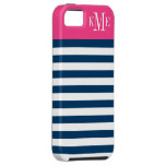 Bold Stripe & Monogram | Apple iPhone 5 Case Cover