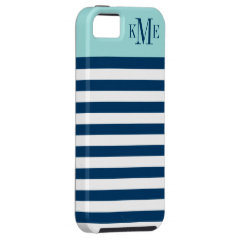 Bold Stripe & Monogram | Apple iPhone 5 Case Cover