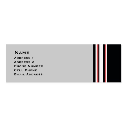 Bold Stripes Business Card Templates (front side)