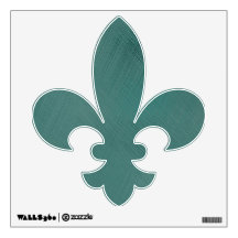 Bold Teal Green Wall Skin