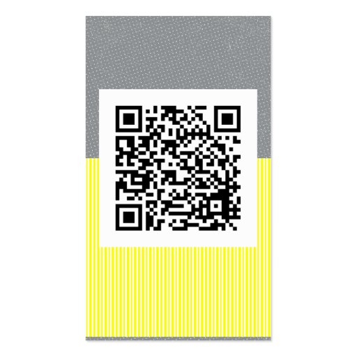 Bold Template with QR Code Business Card (back side)