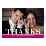 Bold Thanks Thank You Card cards