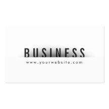 Bold Title Minimalism Funeral Business Card