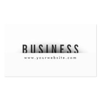 Bold Title Minimalism Programmer Business Card