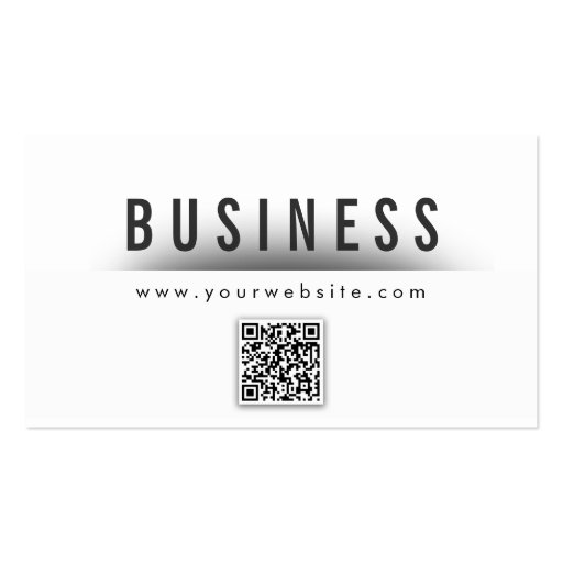 Bold Title QR Code Nail Art Business Card (front side)