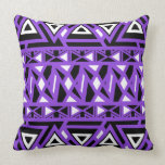 Bold Tribal Purple Throw Pillows