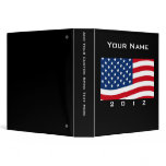 Bold USA Theme, Custom Personalized Design Vinyl Binders