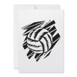 bold volleyball graphic invitation