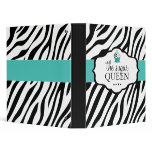 Bold Zebra Cupcake Portfolio Binder