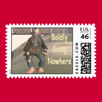 boldly going nowhere postage