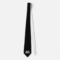 Boldly Going NOWHERE Retro Lady Green Tie