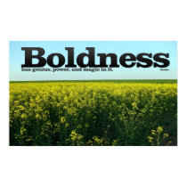 Boldness Motivational Poster Print