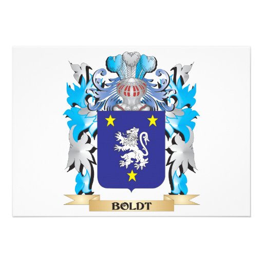 Boldt Coat of Arms Invites