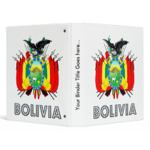 Bolivia Coat of Arms 3 Ring Binder