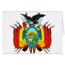 Bolivia coat of arms cards