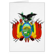 Bolivia coat of arms cards