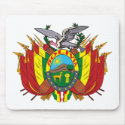 Bolivia Coat of Arms Mousepad by FlagTshirts Bolivia Coat of Arms Mousepad
