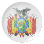 Bolivia Coat Of Arms Party Plate