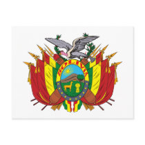 Bolivia Coat of Arms Postcard