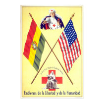 Bolivia - Emblems of Liberty and Humanity posters by lc_wpa Bolivia - Emblems of Liberty and Humanity posters