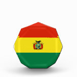 Bolivia Flag Acrylic Octagon Award