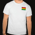 Bolivia Flag Map Basic T-Shirt