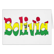 Bolivia Flag Greeting Card