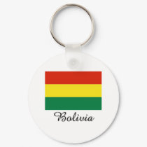 Bolivia Flag Design keychains