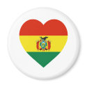 Bolivia Flag Heart magnets