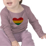 Bolivia Flag Heart Infant Long Sleeve
