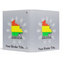 Bolivia Flag Map 2.0 3 Ring Binders