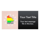 Bolivia Flag Map 2.0 Picture Card