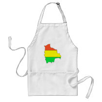 Bolivia flag map aprons by FlagStore Bolivia flag map aprons