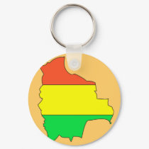 Bolivia flag map keychains