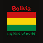 Bolivia Flag Map Text Ladies Baby Doll