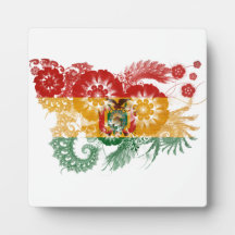 Bolivia Flag Photo Plaques