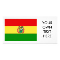 Bolivia Flag Personalized Photo Card